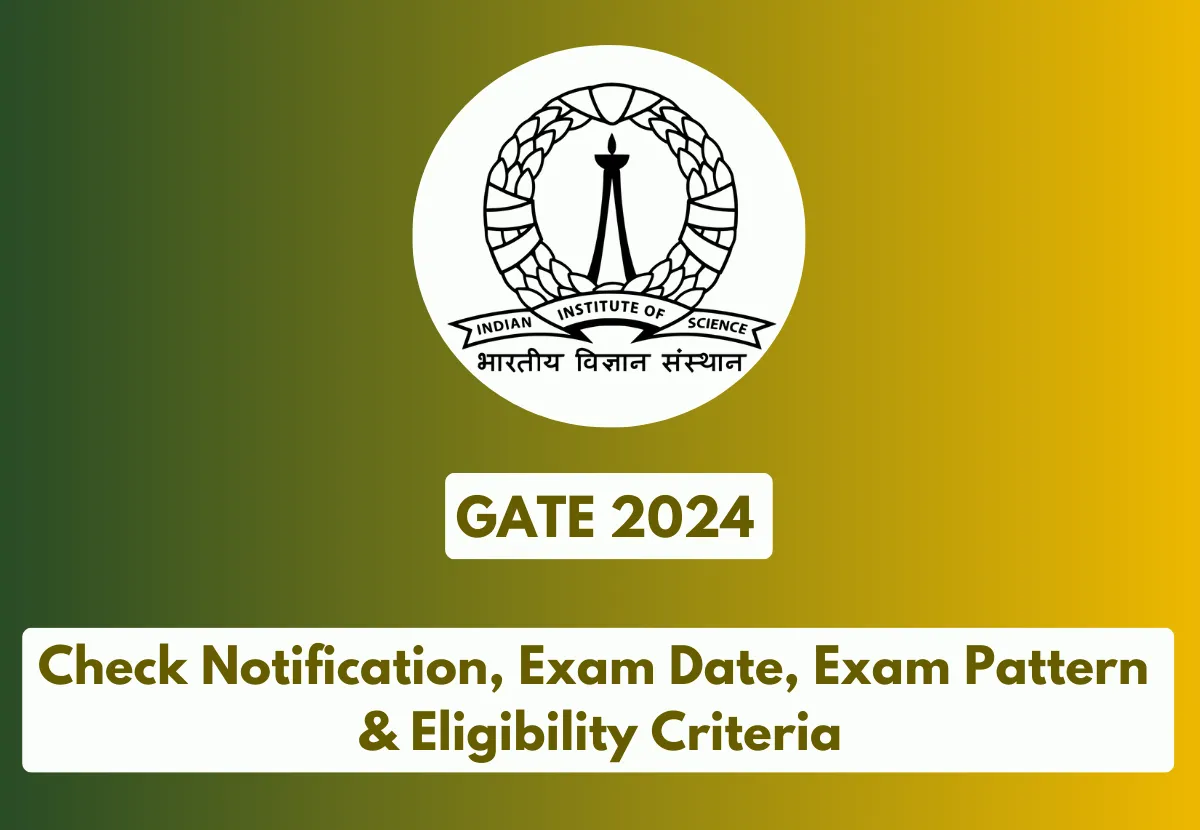 Gate 2024 Application Form − Check Notification, Exam Date, Exam